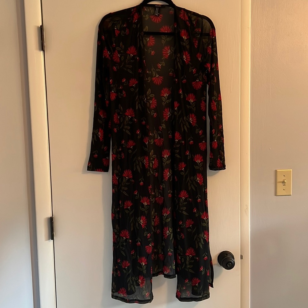 Forever21 black open woven